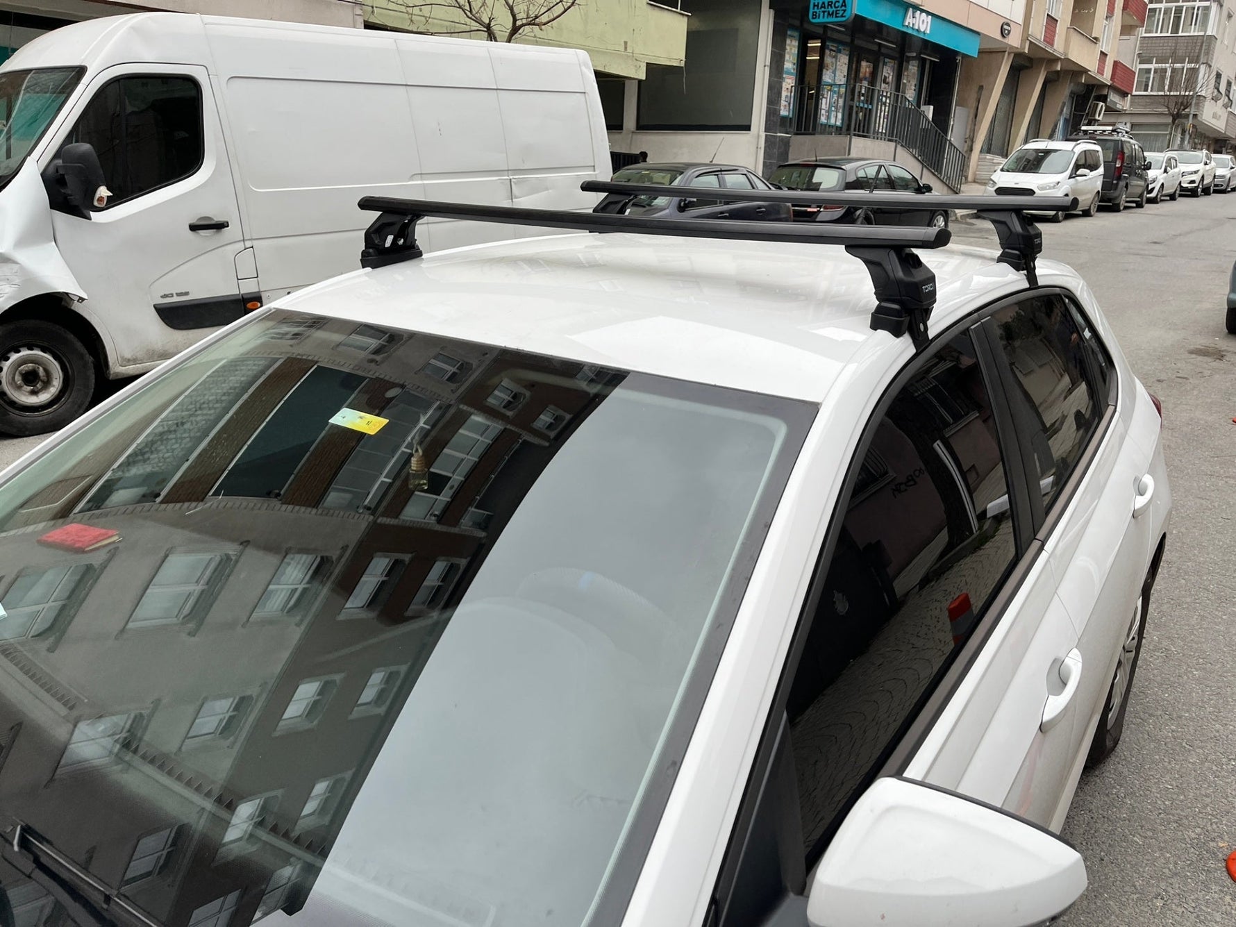 Volkswagen Polo 5D 2009-2014 Oluksuz Üst Tavan Portbagaj Taşıyıcı Ara Atkısı Toros Serisi Pro 4 Gri