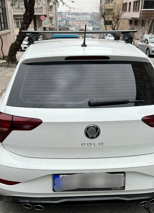 Volkswagen Polo 5D 2014-2018 Oluksuz Üst Tavan Portbagaj Taşıyıcı Ara Atkısı Toros Serisi Pro 4 Siyah