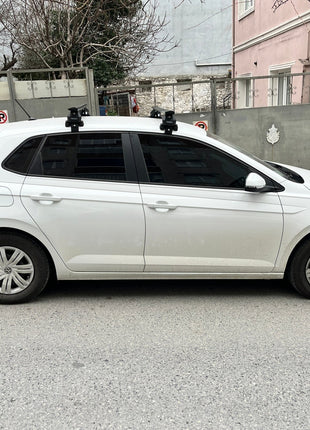Volkswagen Polo 5D 2014-2018 Oluksuz Üst Tavan Portbagaj Taşıyıcı Ara Atkısı Toros Serisi Pro 4 Siyah