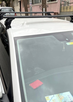 Volkswagen Polo 5D 2018-2025 Oluksuz Üst Tavan Portbagaj Taşıyıcı Ara Atkısı Toros Serisi Pro 4 Siyah