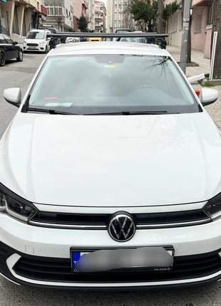 Volkswagen Polo 5D 2018-2025 Oluksuz Üst Tavan Portbagaj Taşıyıcı Ara Atkısı Toros Serisi Pro 4 Siyah