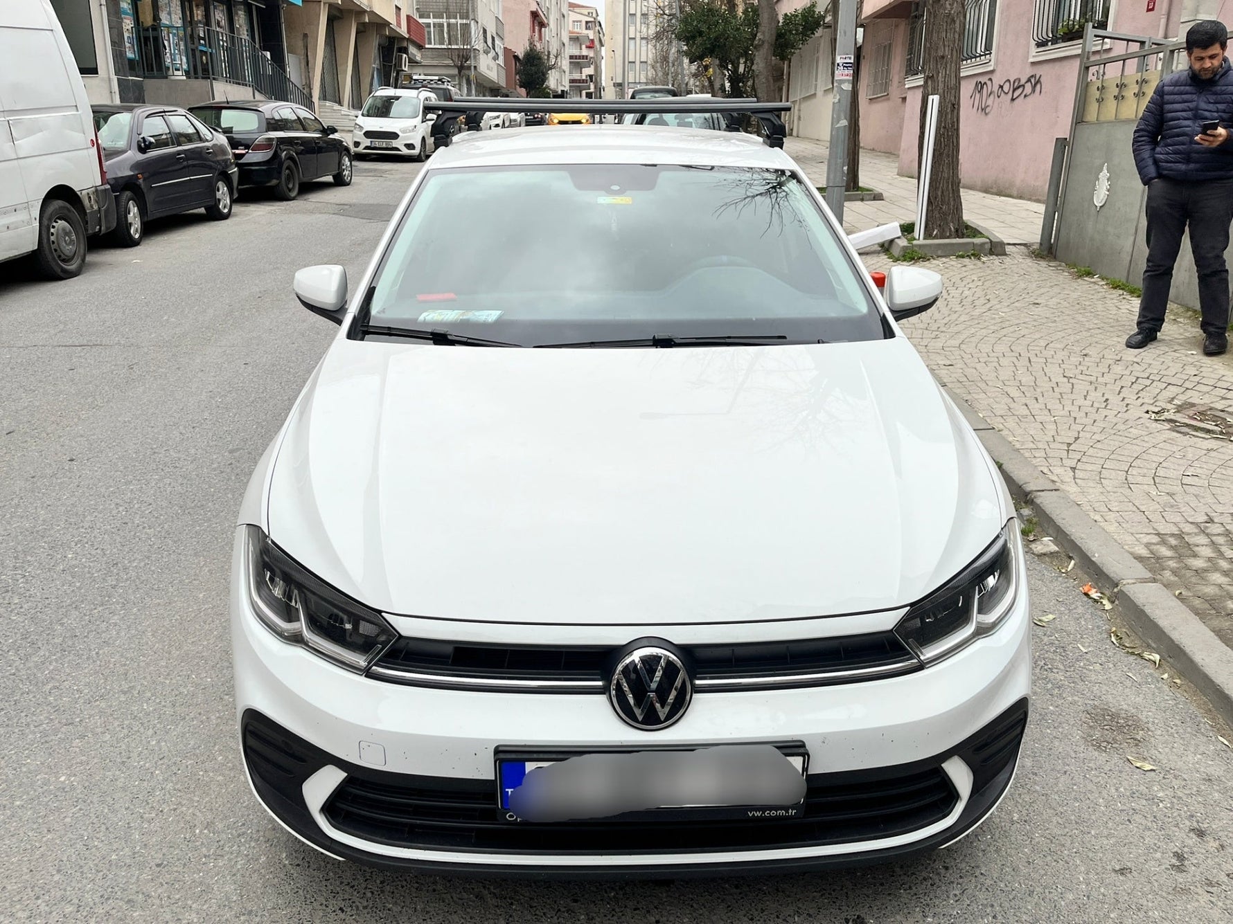 Volkswagen Polo 5D 2018-2025 Oluksuz Üst Tavan Portbagaj Taşıyıcı Ara Atkısı Toros Serisi Pro 4 Siyah