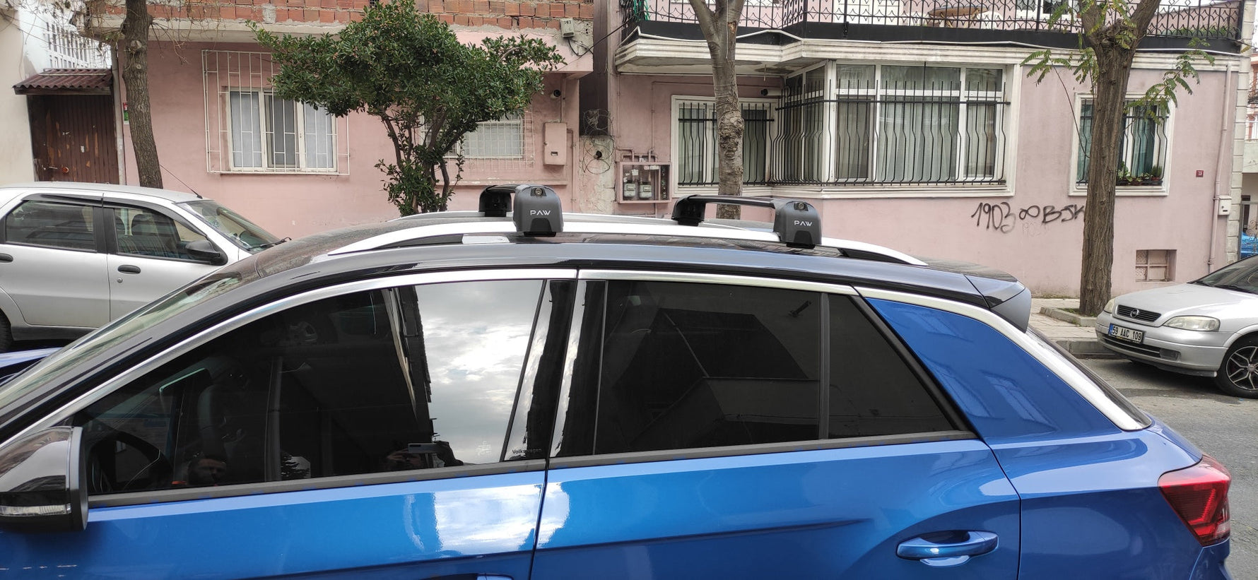 Volkswagen T-Roc 2017-2025 Portbagaj Taşıyıcı Ara Atkisi - Ara Çubuk Paw Pro 2 Gri