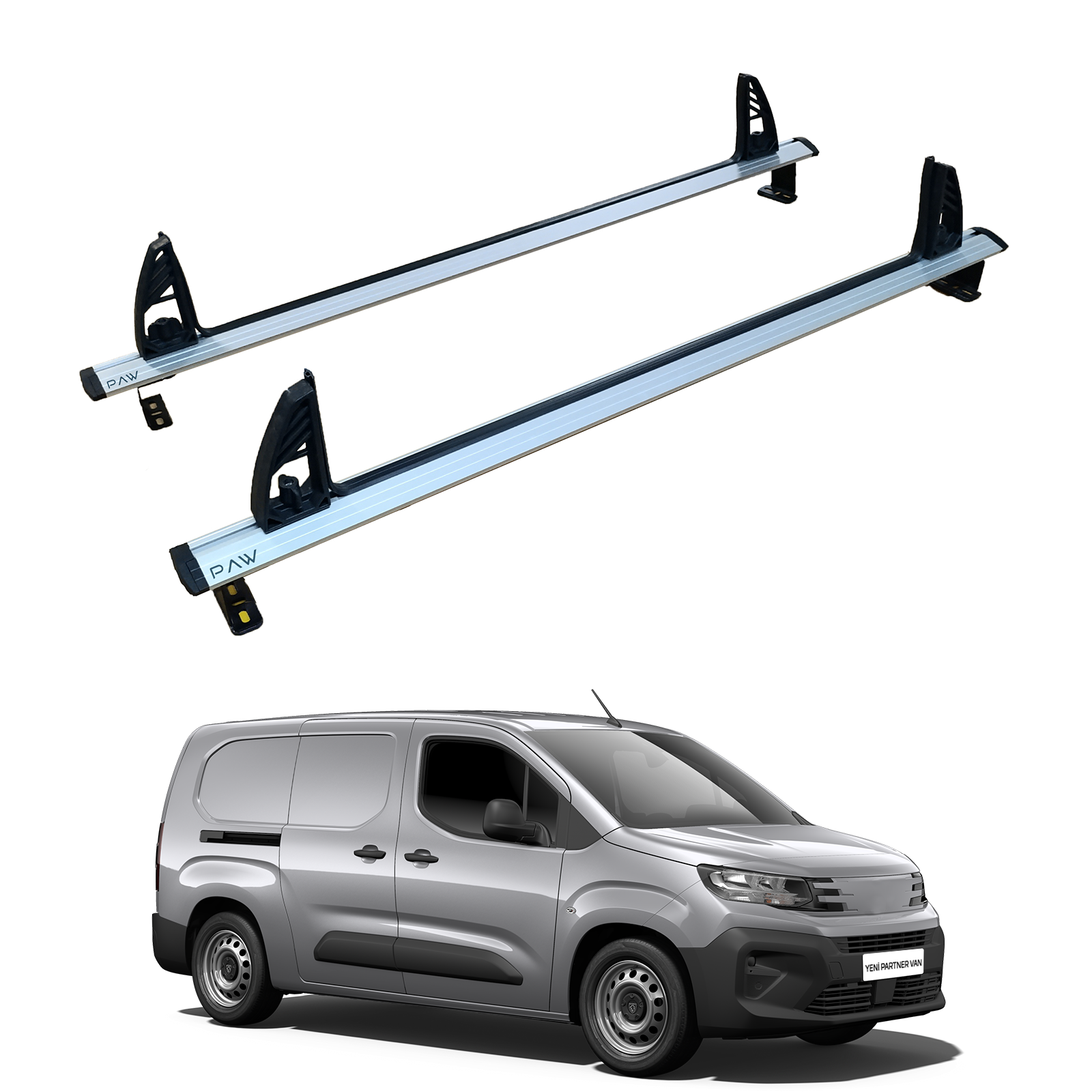 Toyota Proace City 2018-2025 Araç Üstü Merdiven Sabitleyici, Yük Taşıma Sistemleri Pratik Seri 2 Adet