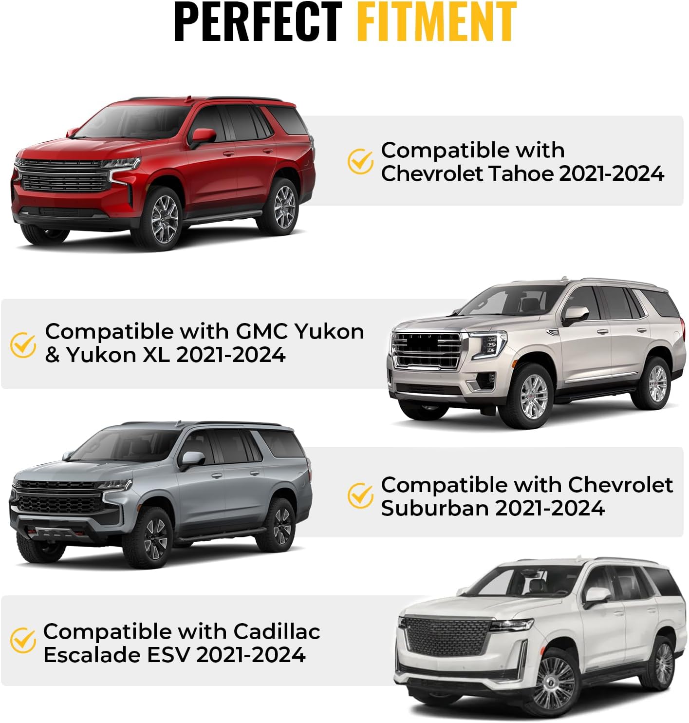 Cadillac Escalade 2021-2025 Portbagaj Taşıyıcı Ara Atkisi - Ara Çubuk Paw Pro 2 Gri